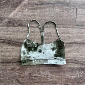 Lululemon Green Tie-Dye Sports Bra Size 4
